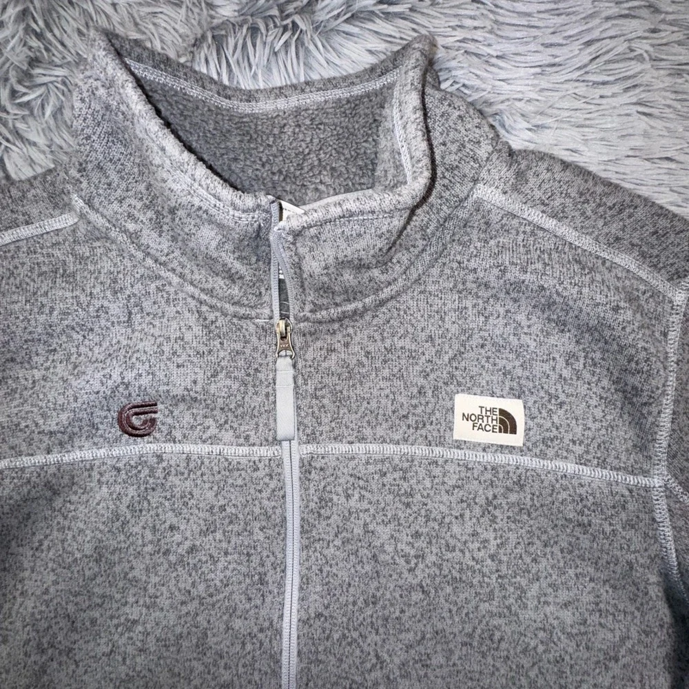 The North Face Gordon Lyons 1/4 Zip Pullover Mens XL Gray‎ Fleece Classic Jacket